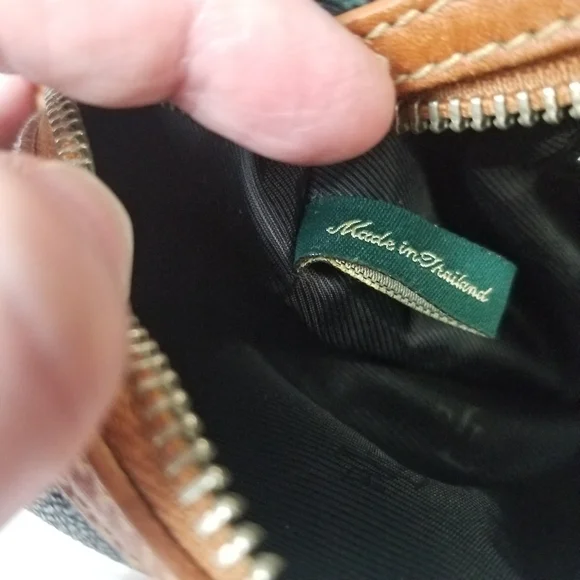 Vintage Ralph Lauren Plaid Barrel Purse - Picture 12 of 16